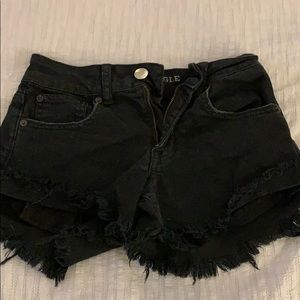 High waste American eagle black shorts